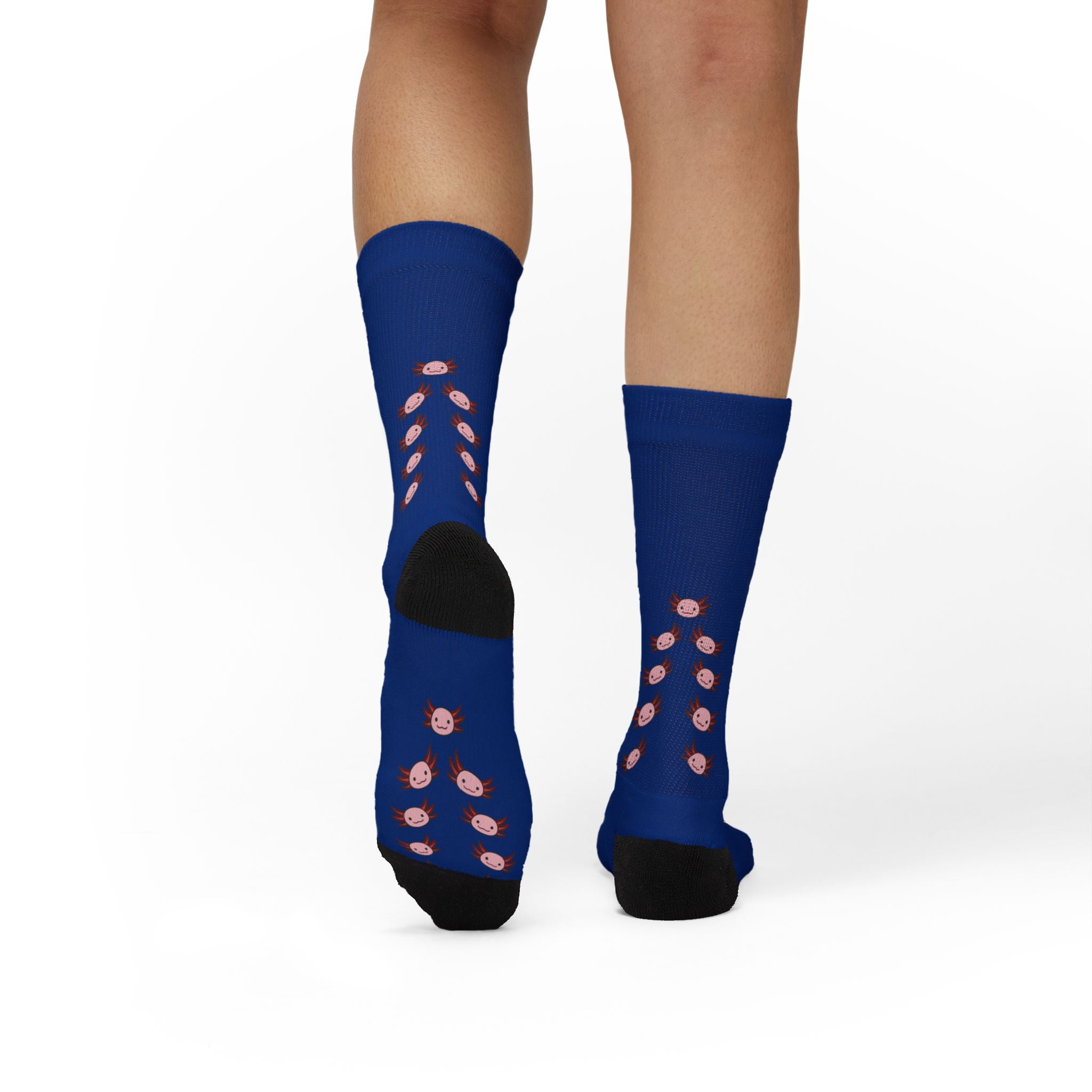 Blue Axolotl Fleece-Lined Socks