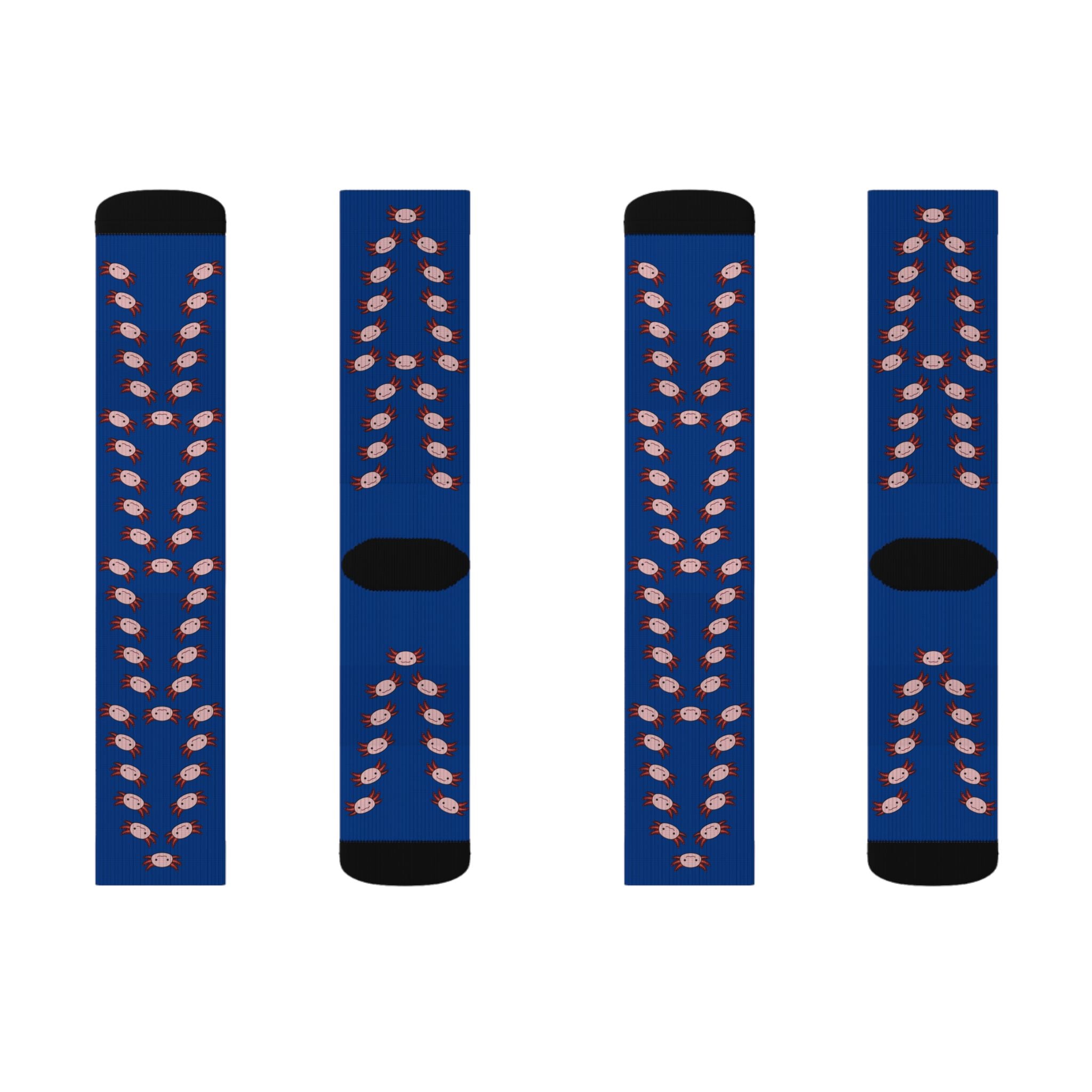 Blue Axolotl Fleece-Lined Socks