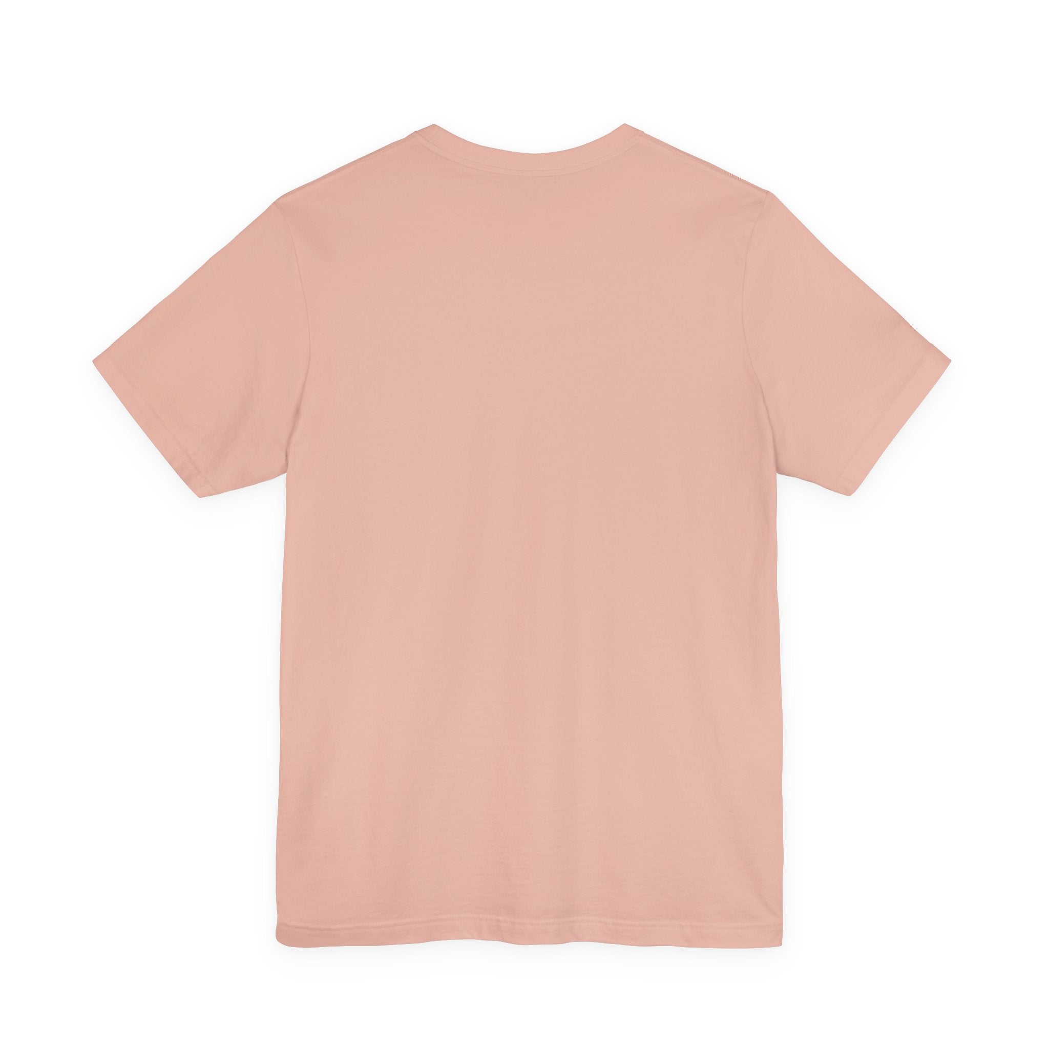 Peach t-shirt on a white background