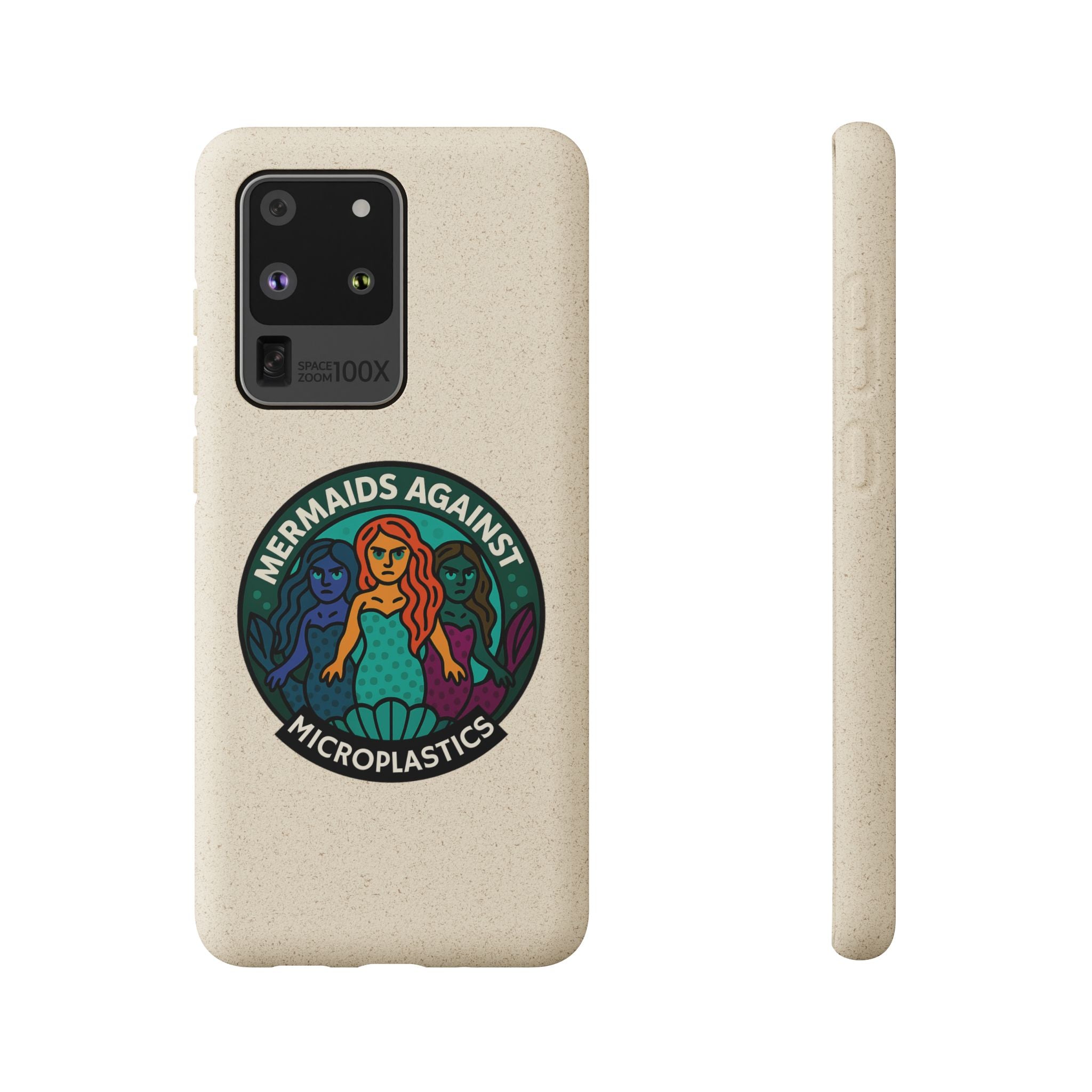 Mermaids Against Microplastics Biodegradable Phone Case