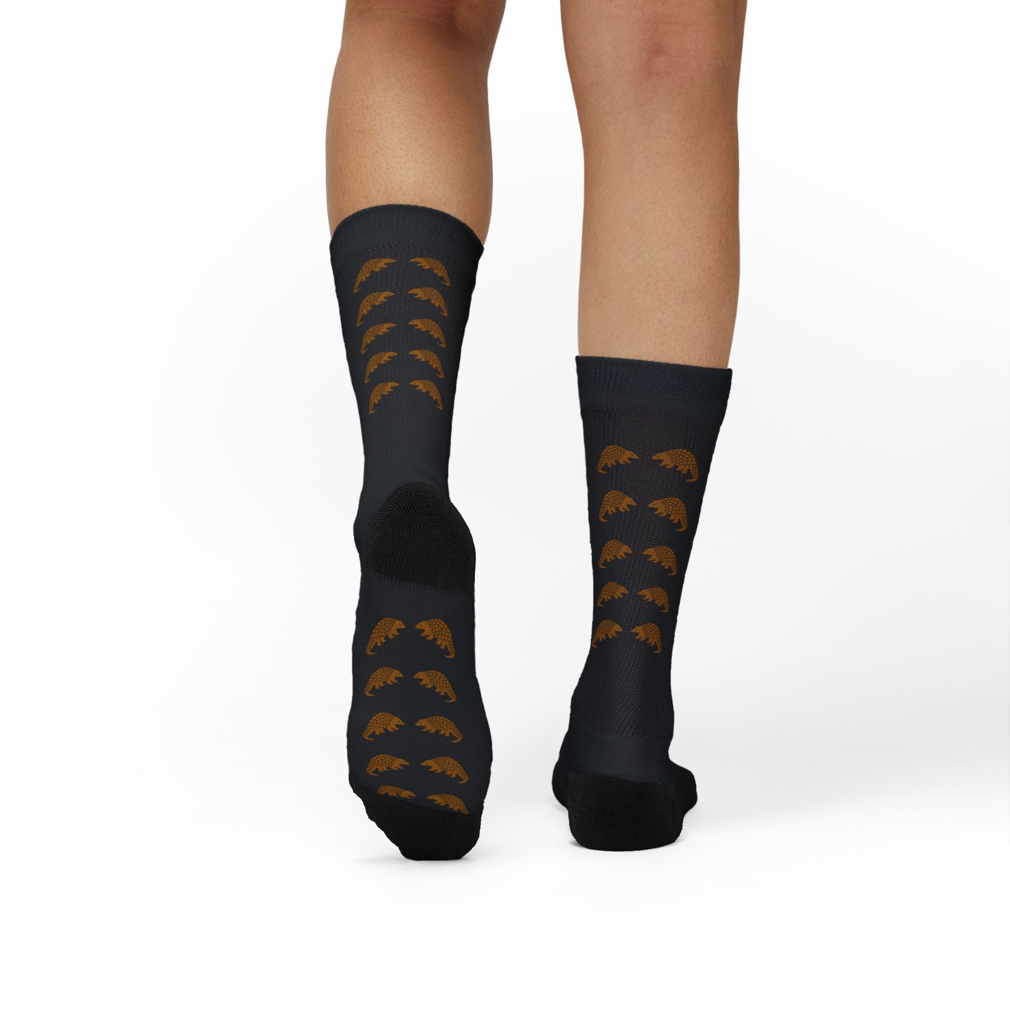Black Pangolin Fleece-Lined Socks