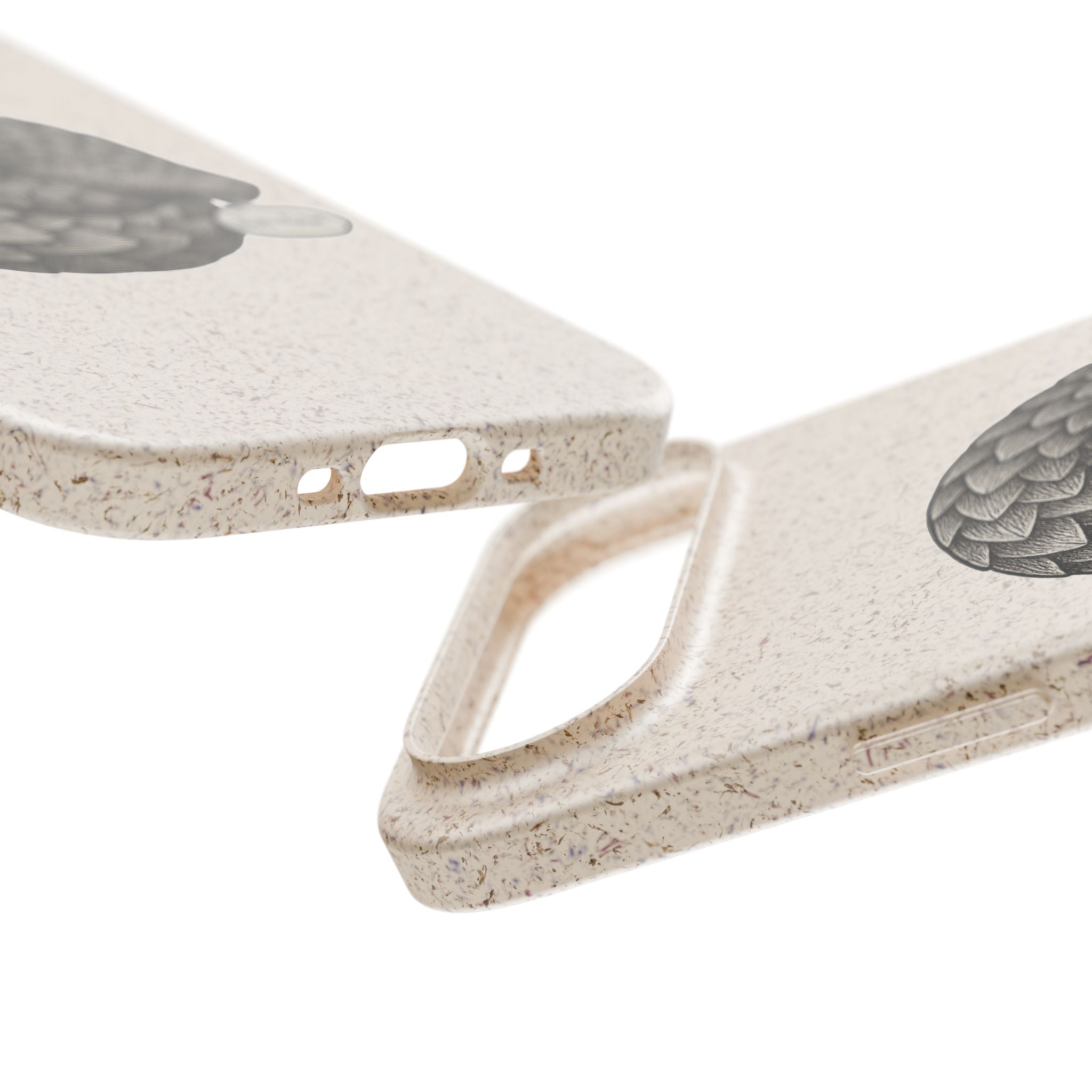 Anxious Pangolin "I'm Fine" Biodegradable Phone Case