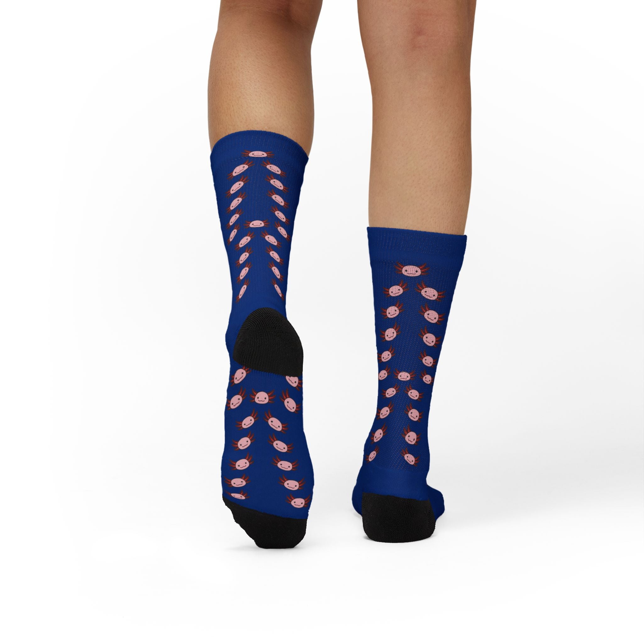 Blue Axolotl Fleece-Lined Socks