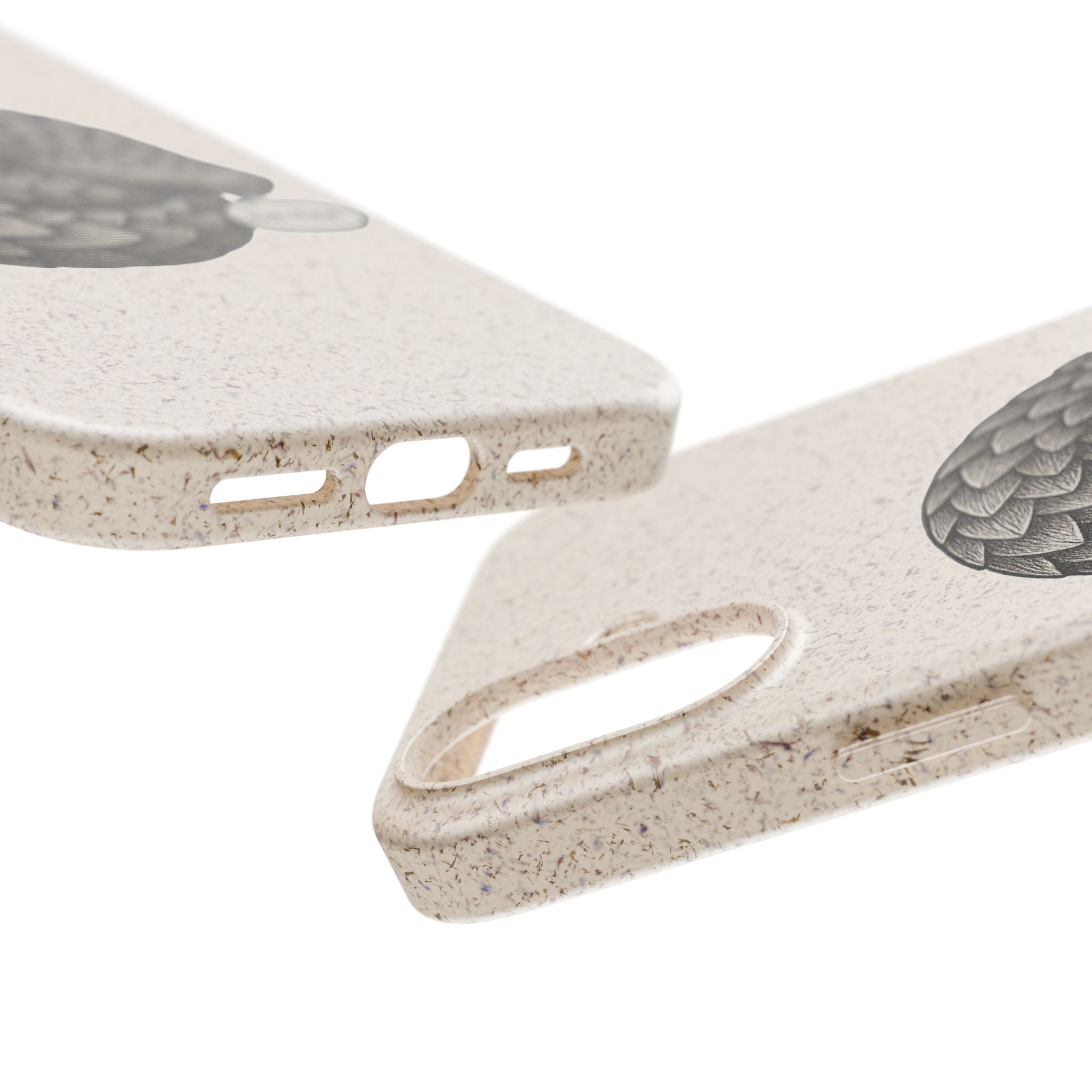 Anxious Pangolin "I'm Fine" Biodegradable Phone Case