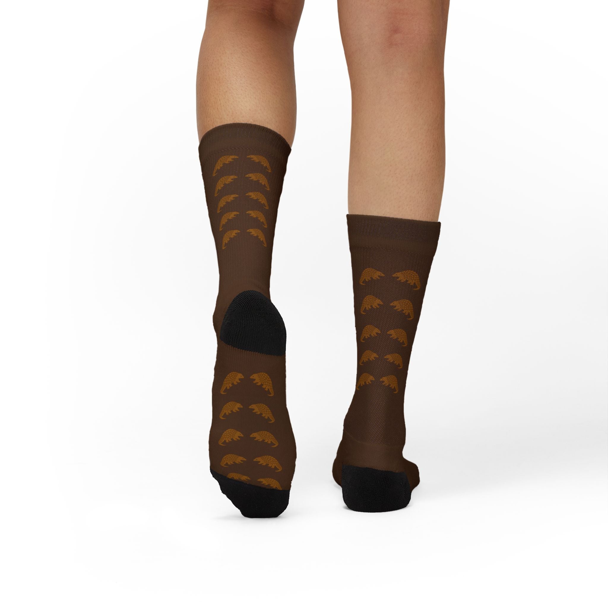 Brown Pangolin Fleece-Lined Socks