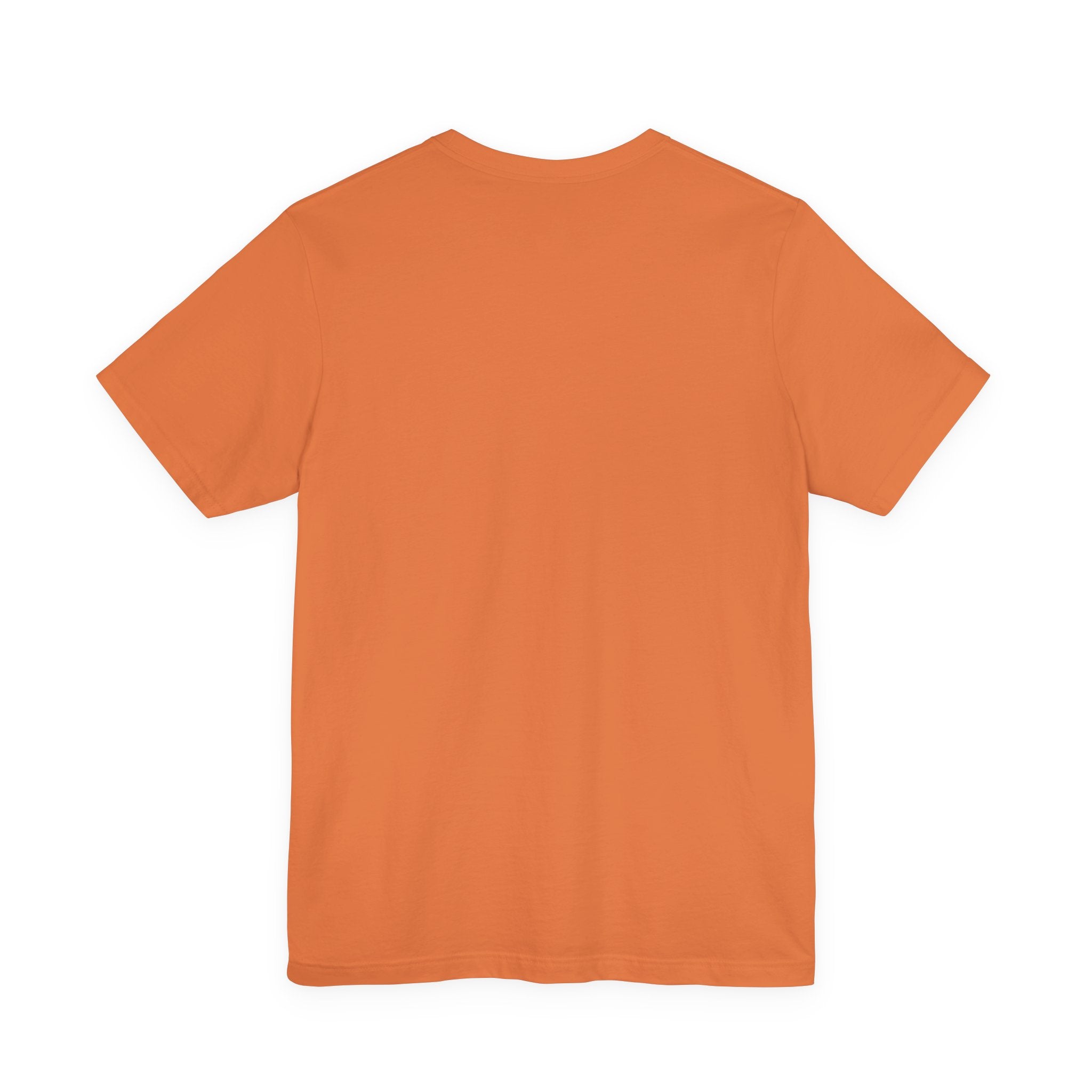 Orange t-shirt on a white background