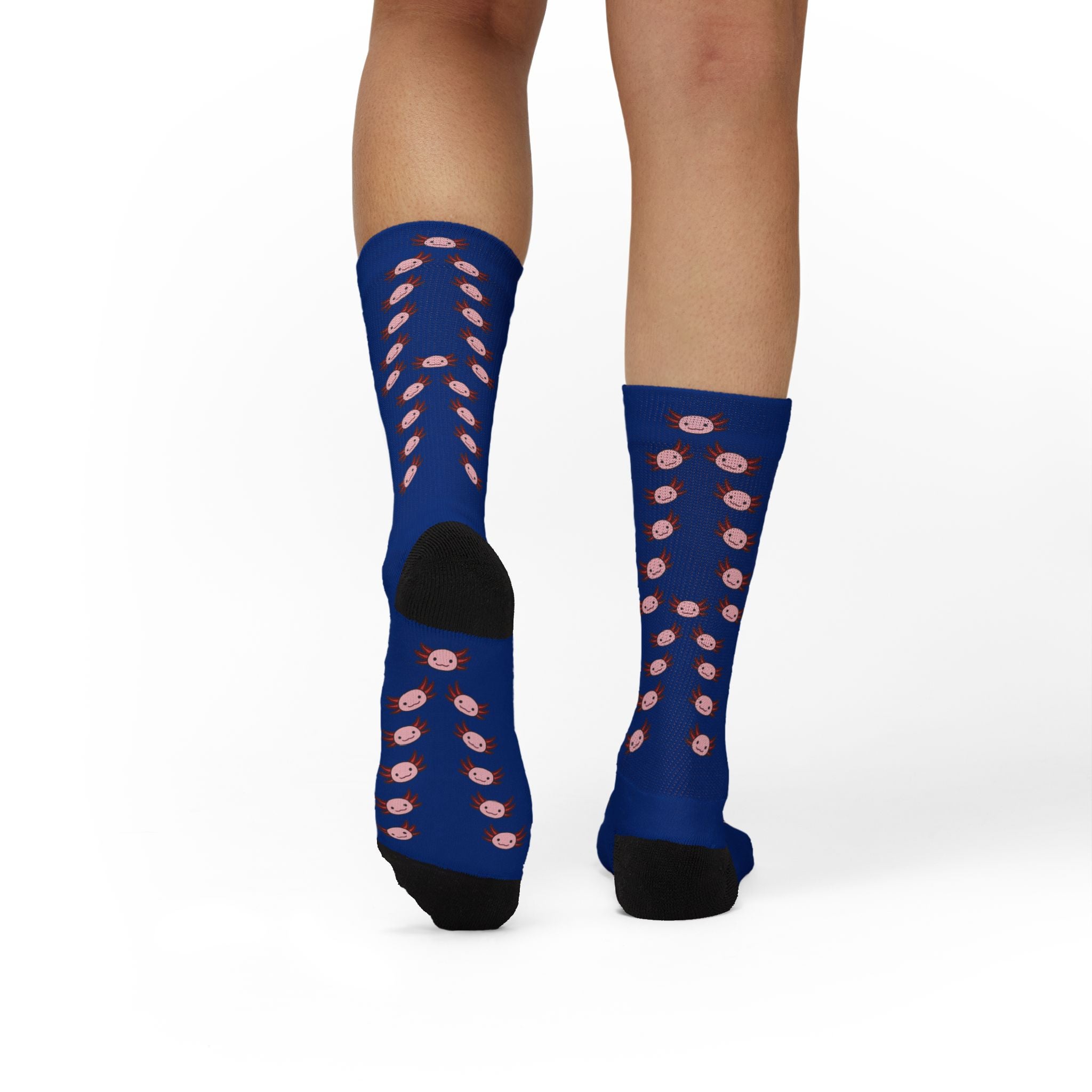 Blue Axolotl Fleece-Lined Socks