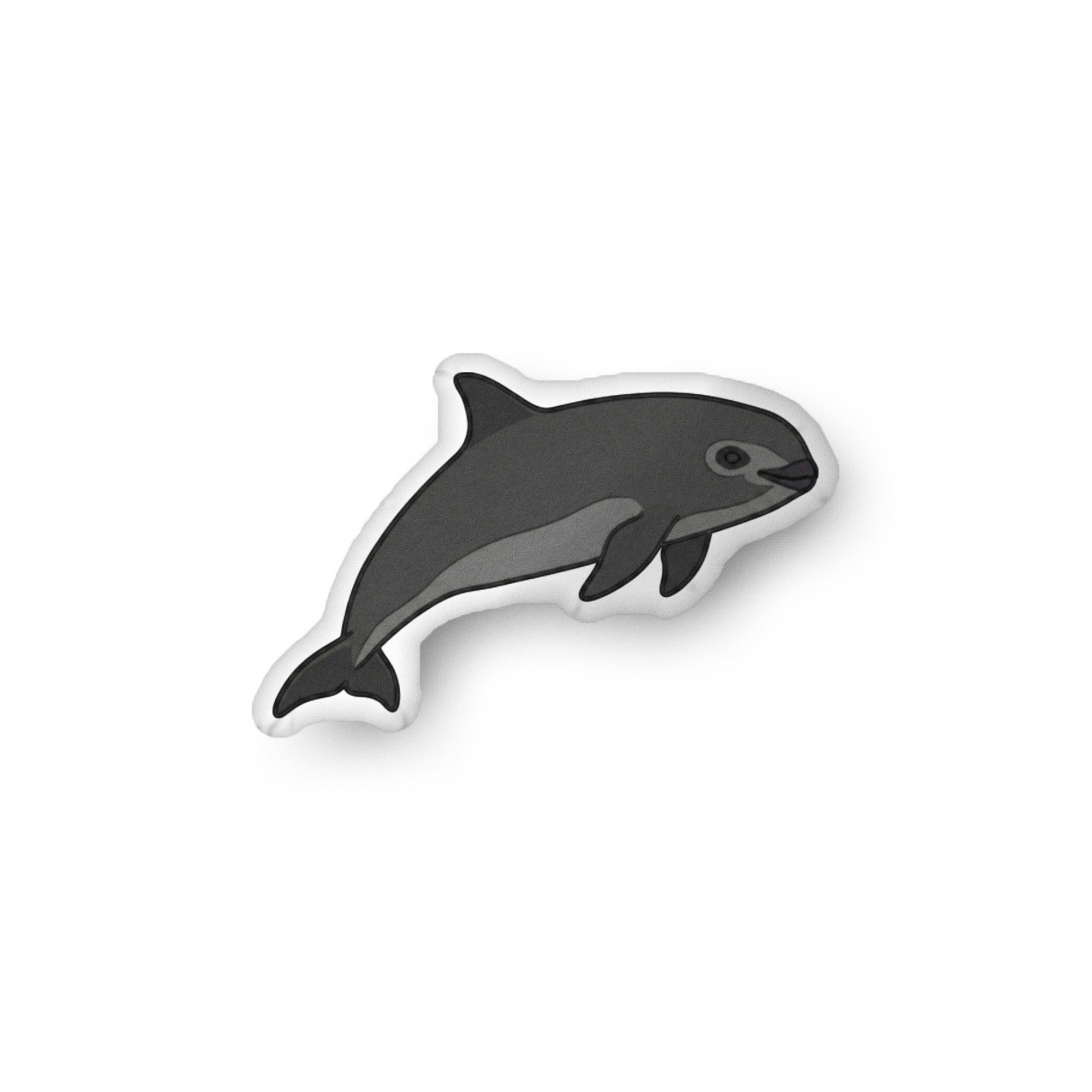 Vaquita illustration on a shaped pillow by Soon To Be Mythical