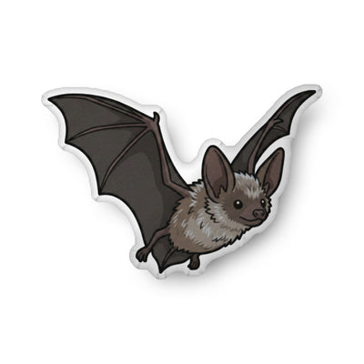 Hawaiian hoary bat illustration on a shaped pillow by Soon To Be Mythical