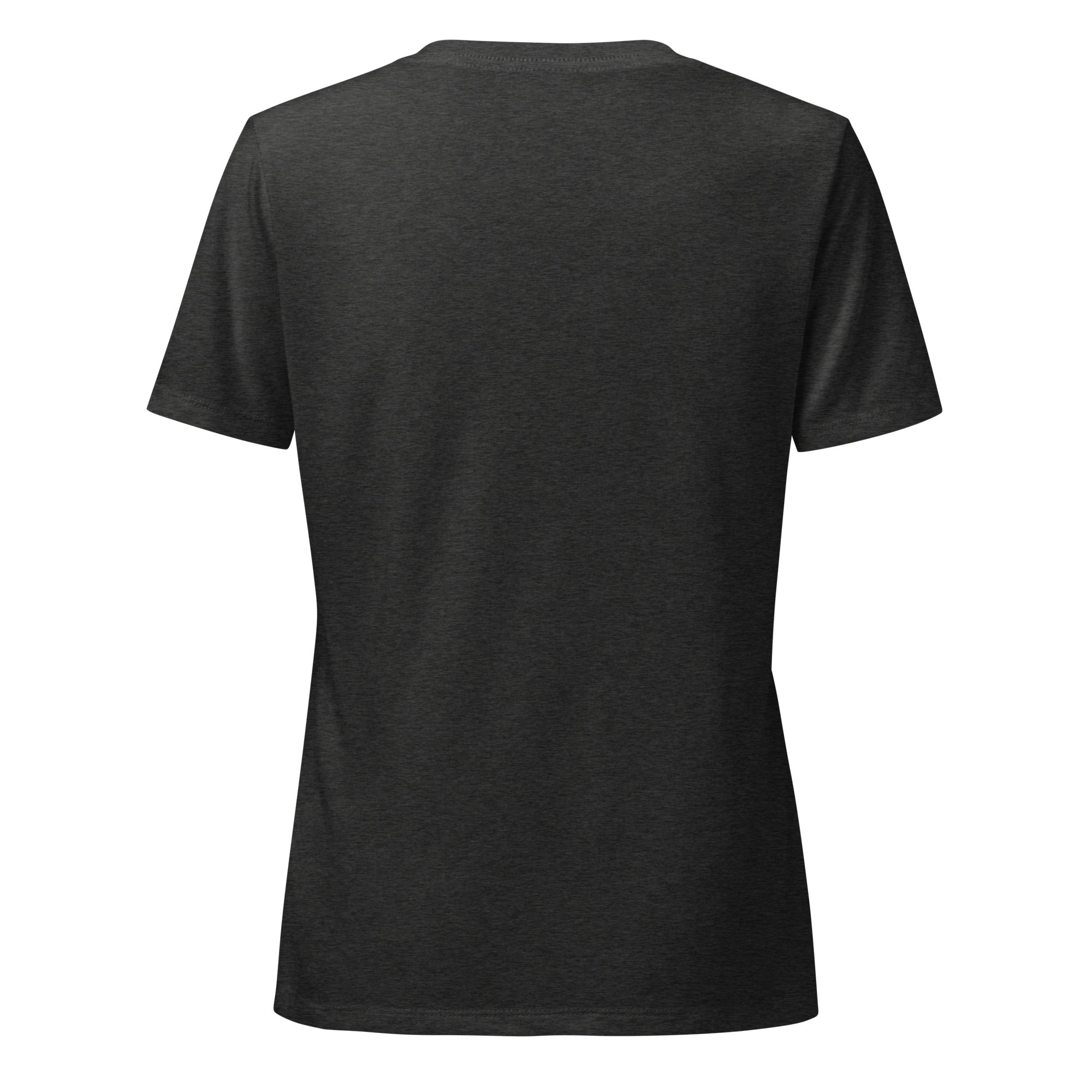 Black t-shirt on a white background