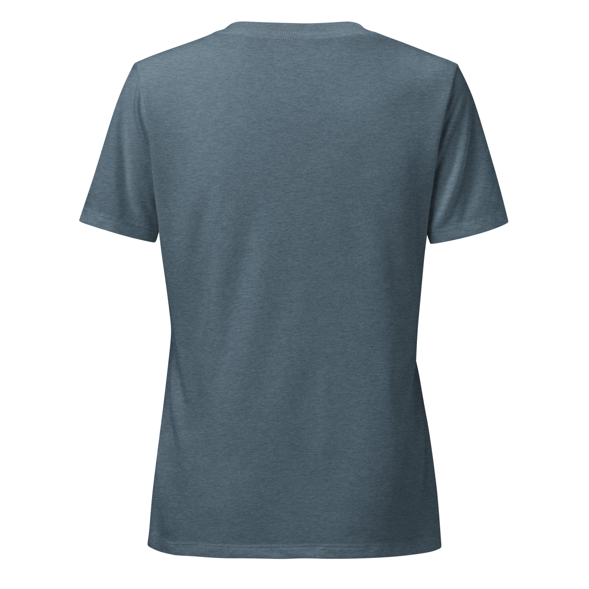 Plain blue t-shirt on a white background